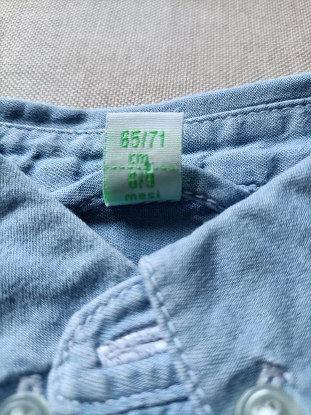 camicia jeans bimbo prenatal