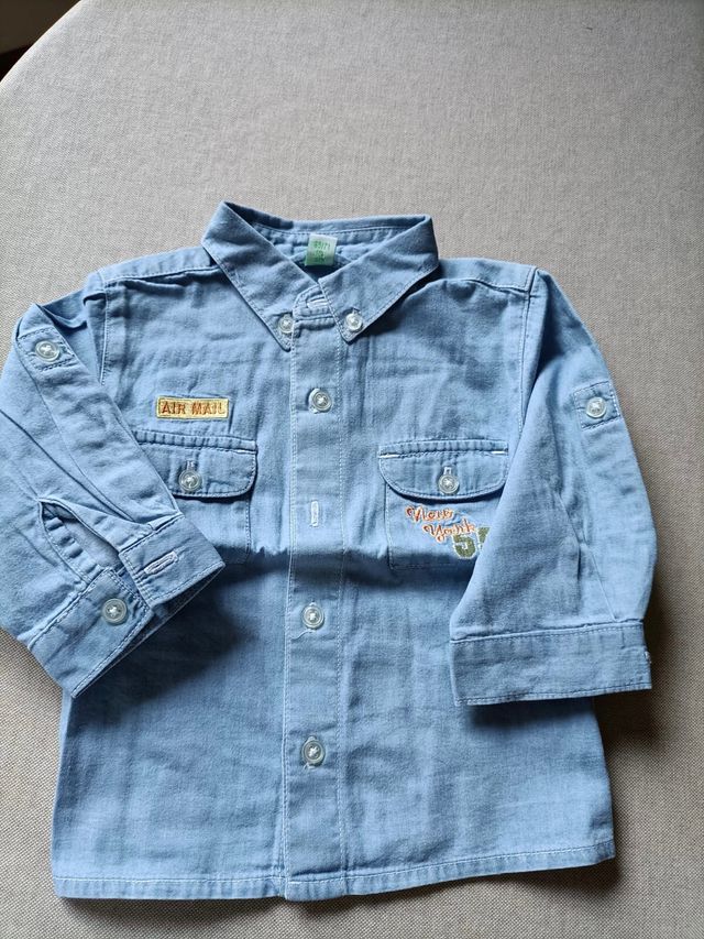 camicia jeans bimbo prenatal