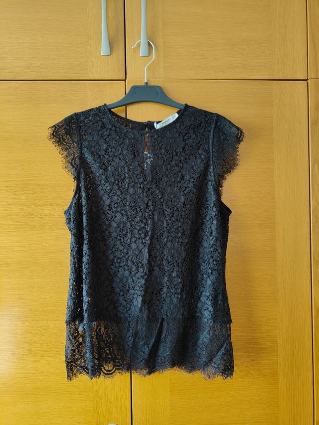Camisa encaje Mango