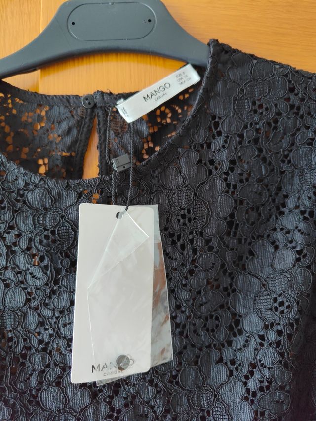 Camisa encaje Mango
