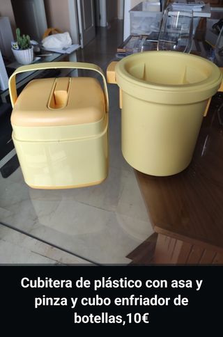 Cubitera con tapa y asa y cubo enfriador