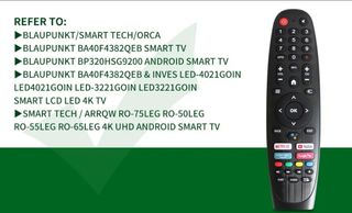 Mando tv BLAUPUNKT SMART TV FUENGIROLA