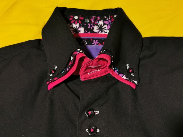 Camisa hombre doble cuello