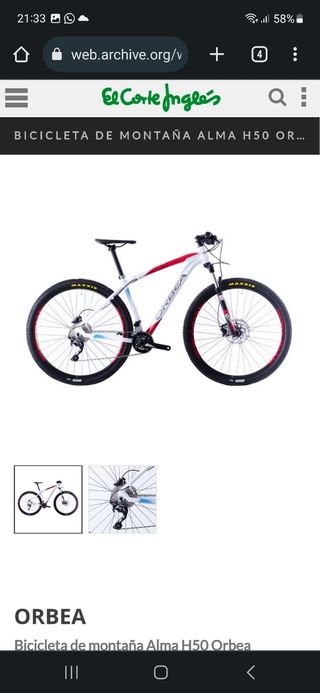 Bicicleta mtb orbea alma h50