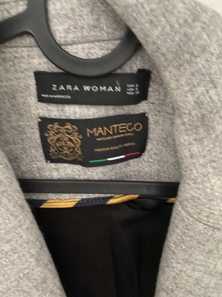 abrigo zara talla S