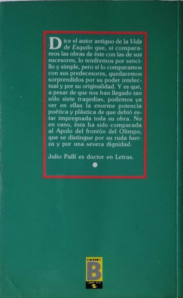 Tragedias completas de Esquilo