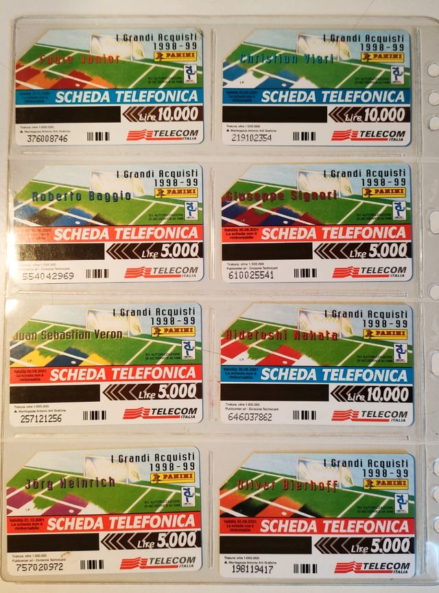 Schede telefoniche I Grandi Acquisti 1998-99 Ita