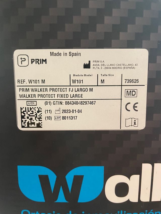 ferula de inmobilizacion tibia y pie