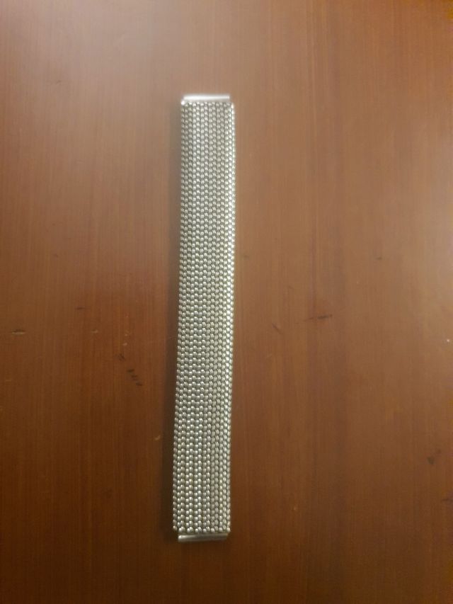 Antigua correa malla de acero de reloj