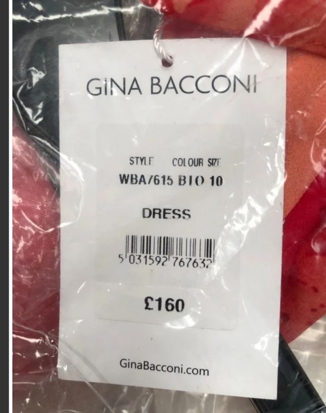 Vestido Gina Bacconi naranja