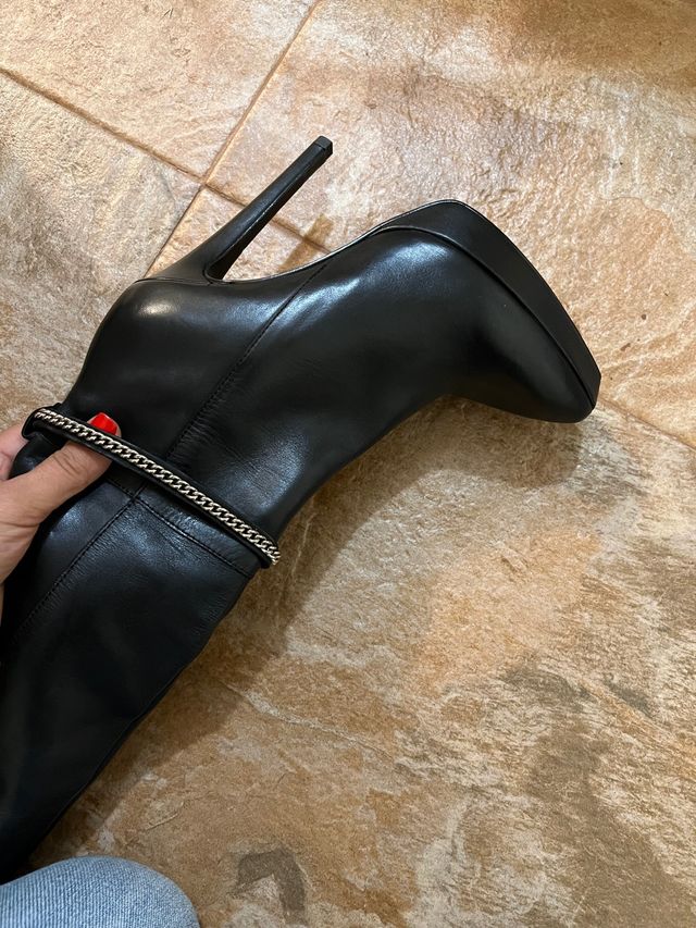 botas mosqueteras piel