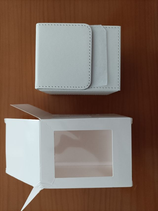 Deck Box Magnético Poli Piel Color Blanco Deck Box