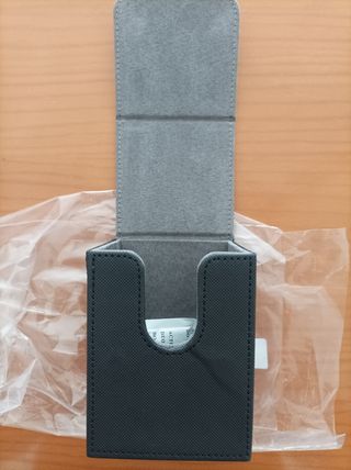 Deck Box Magnético Poli Piel Color Negro Tcg Deck