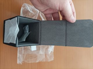 Deck Box Magnético Poli Piel Color Negro Tcg Deck