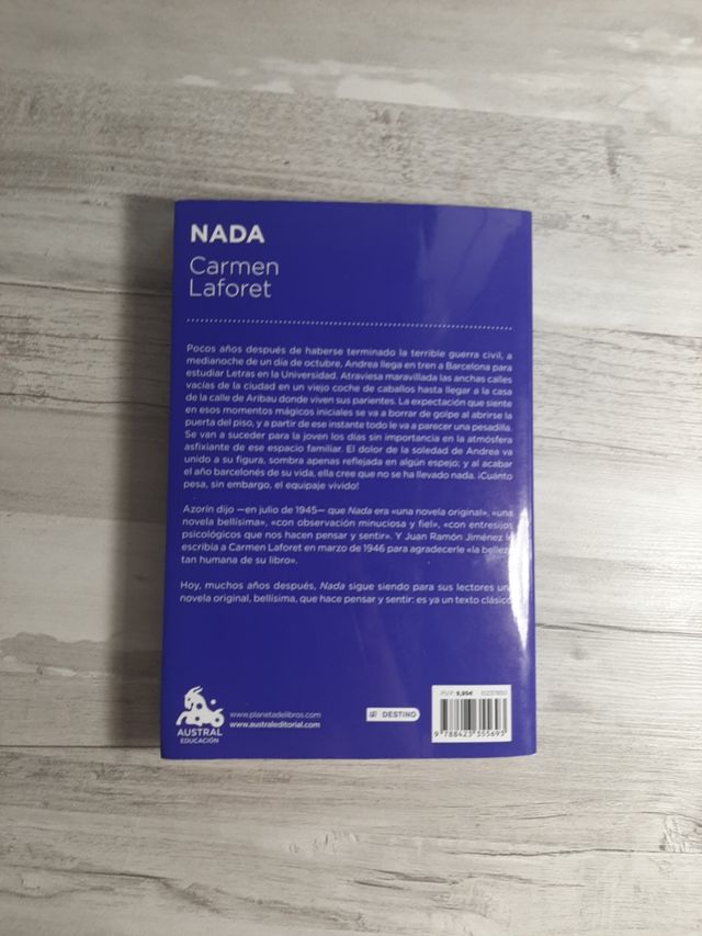 Niente, Carmen Laforet