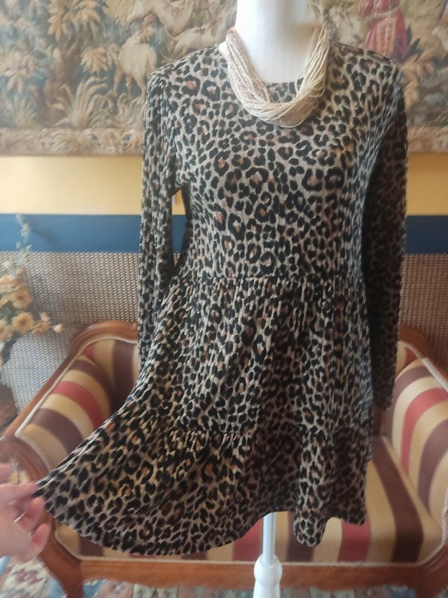 Jersey largo estampado animal print 