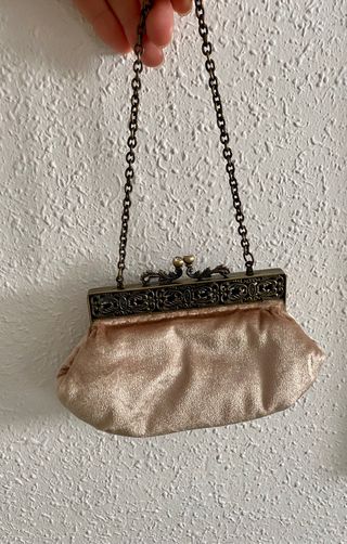 Pequeña cartera de terciopelo 