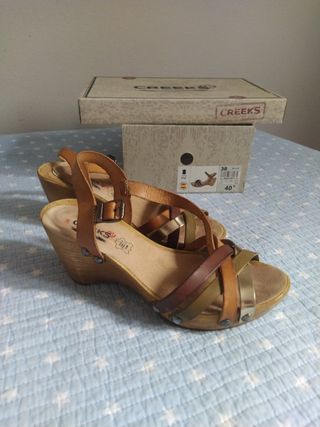 Sandalias con cuña