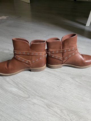 Botines niña marrón talla 34 ZARA