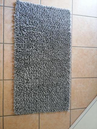 Tappeto frange grigio 100x50cm