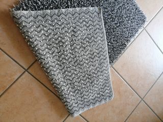 Tappeto frange grigio 100x50cm