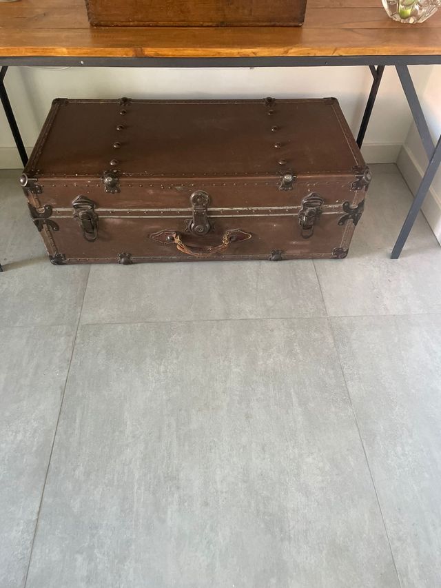 Baúl maleta Siglo 19 decorativa