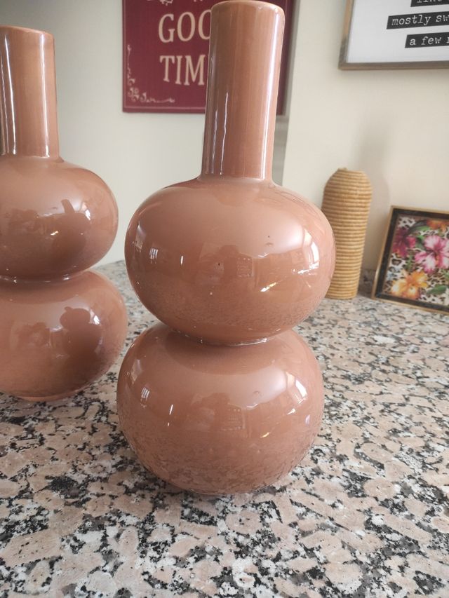 Jarrones tipo Zara home, dos