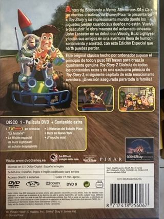 PELICULA DVD TOY STORY ED. ESPECIAL-DISNEY PIXAR