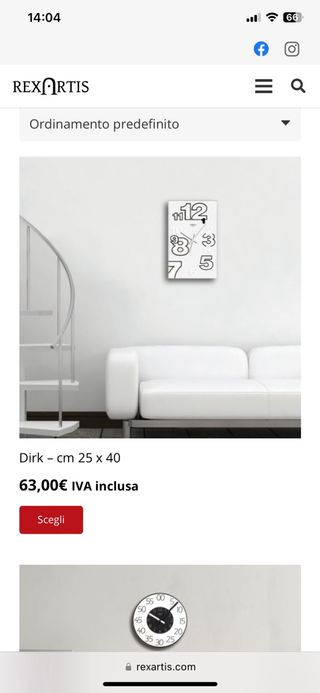 Orologio da parete Rexartis