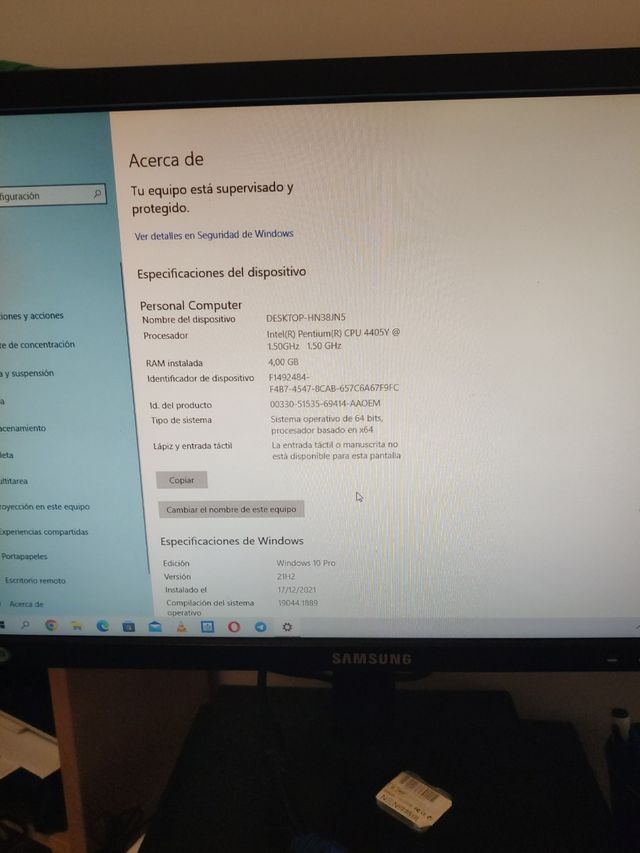 Mini Ordenador Toshiba