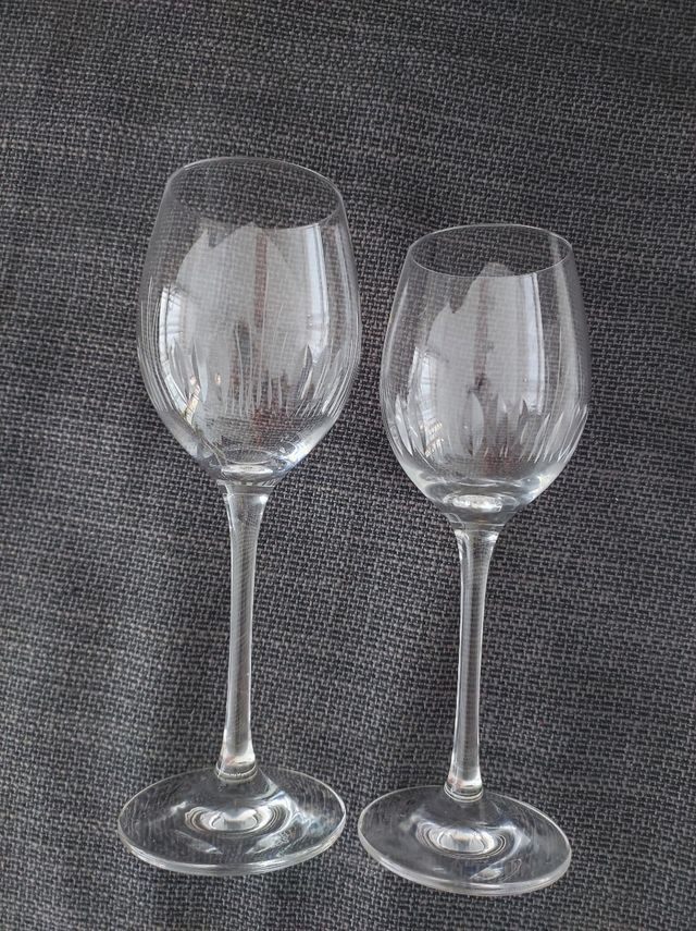 Copas talladas de vino y agua Schott Zwiesel