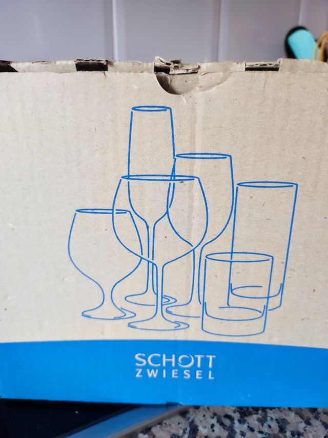 Copas talladas de vino y agua Schott Zwiesel