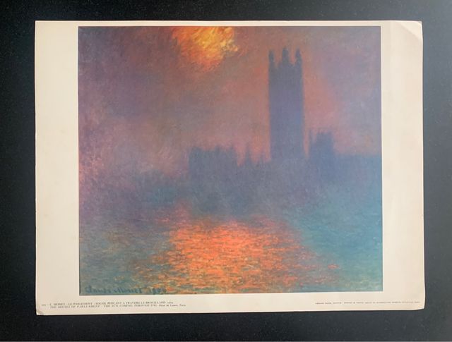 Reproducción de una obra de CLAUDE MONET