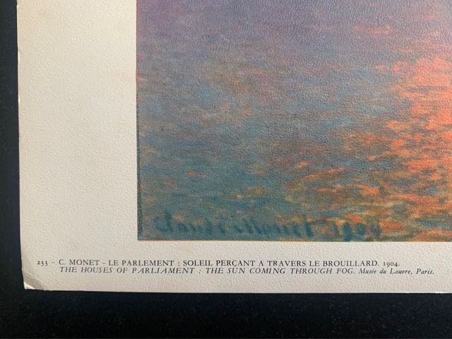 Reproducción de una obra de CLAUDE MONET