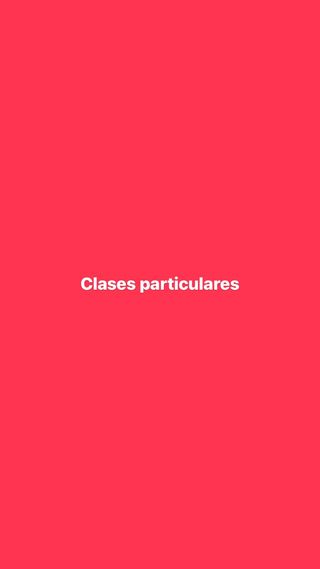 Clases Particulares