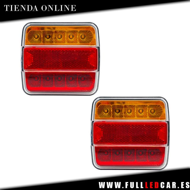 PILOTOS LED TRASEROS TRES FUNCIONES LUZ MATRICULA