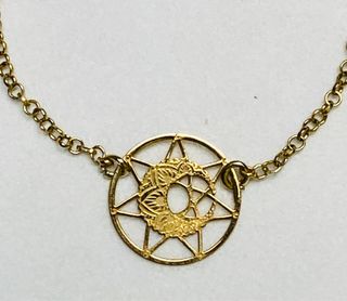 Pulsera con atrapasueños en oro Goldfilled 18 kt