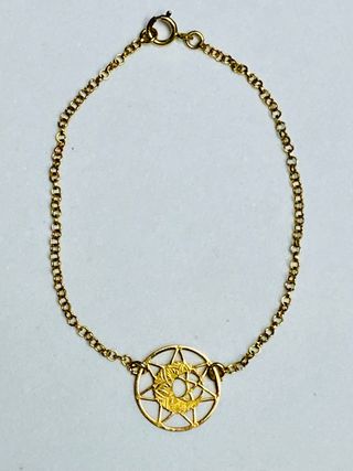 Pulsera con atrapasueños en oro Goldfilled 18 kt