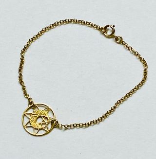 Pulsera con atrapasueños en oro Goldfilled 18 kt