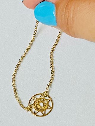 Pulsera con atrapasueños en oro Goldfilled 18 kt