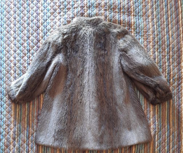 Giaccone in pelliccia di castoro sartoriale