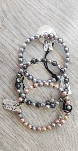 Pulsera perlas cultivadas