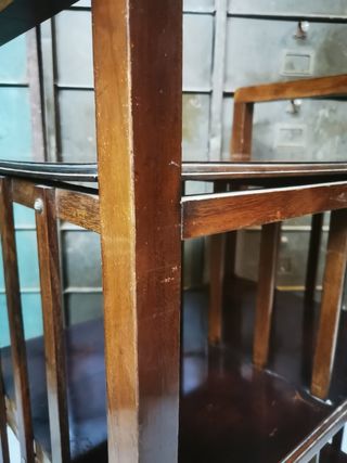 Estantería de madera. Librería. Antigua