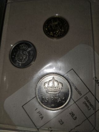 MONEDAS DE 1 - 5 Y 25 SIN CIRCULAR