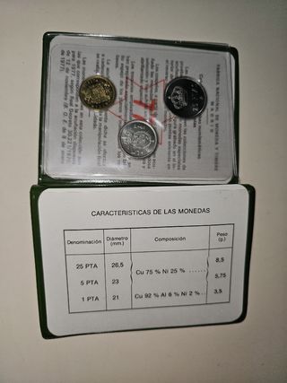 MONEDAS DE 1 - 5 Y 25 SIN CIRCULAR