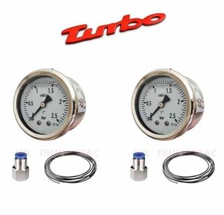 2 RELOJES 52mm PRESIÓN TURBO 2,5 bar NUEVOS!!!