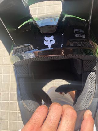 casco fox v1 tayzer negro fluor