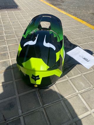 casco fox v1 tayzer negro fluor