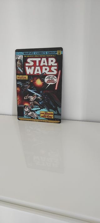 Cartel metal vintage portada comic Star wars