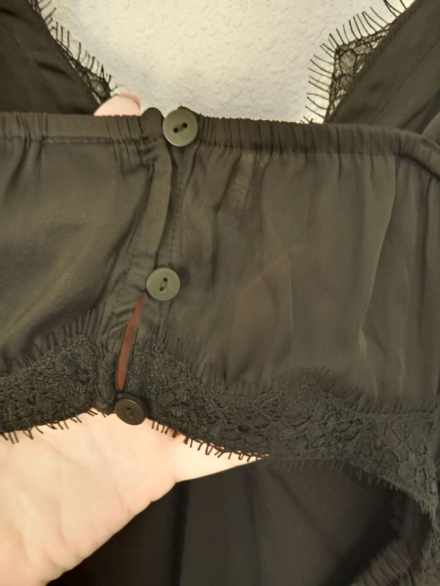 Vestido Old Navy negro elegante seda